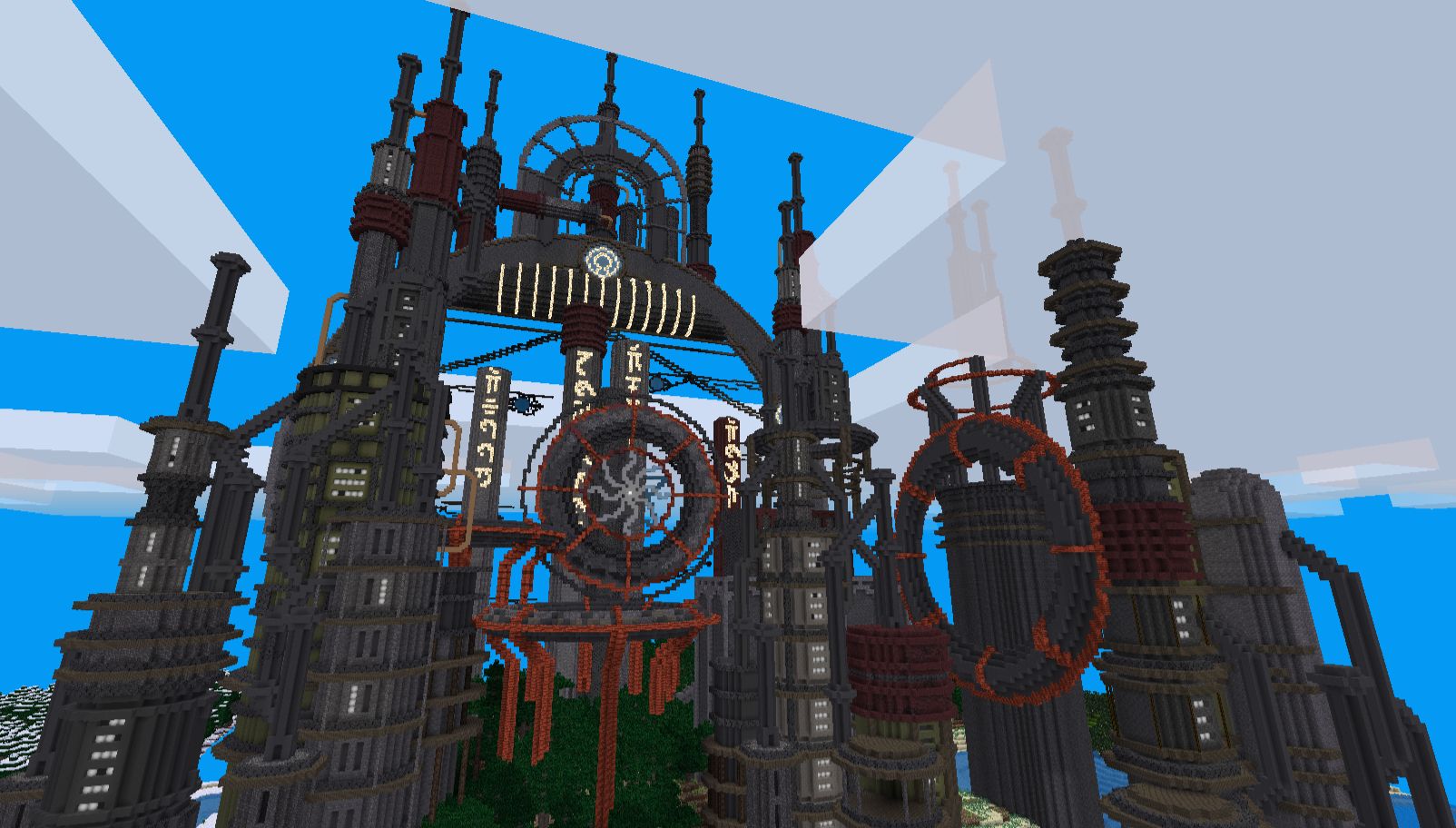 Steampunk Castle, Build by Notsowow, inspired by shovel241's Minecraft build.